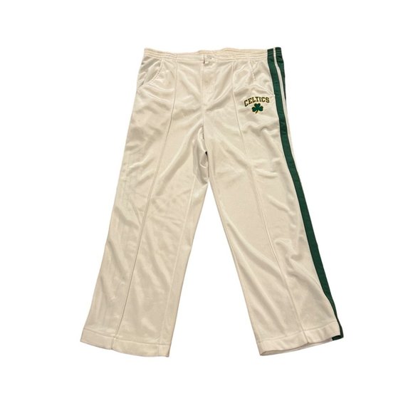 Vintage 1980's Starter Boston Celtics NBA Warm Up Pants Men's Size Large